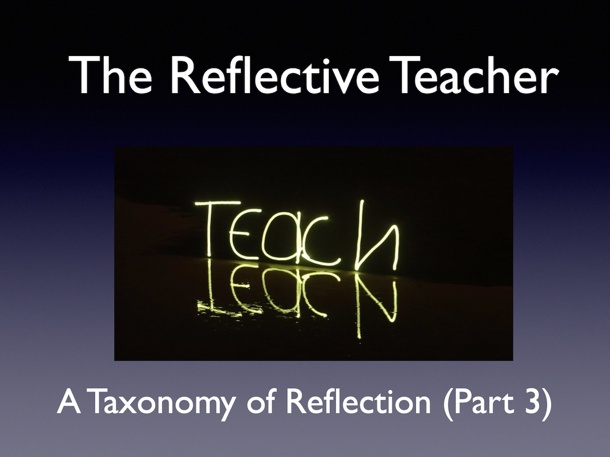 The Reflective teacher
