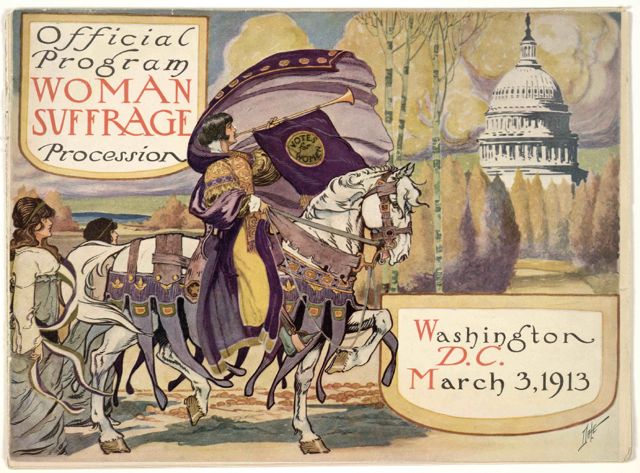 Official program woman suffrage procession. Washington, D. C. March 13, 1913