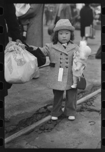Japanese-American child who will go with his parents to Owens Valley