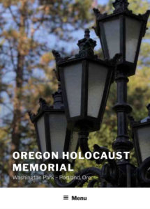 Oregon Holocaust Memorial Header